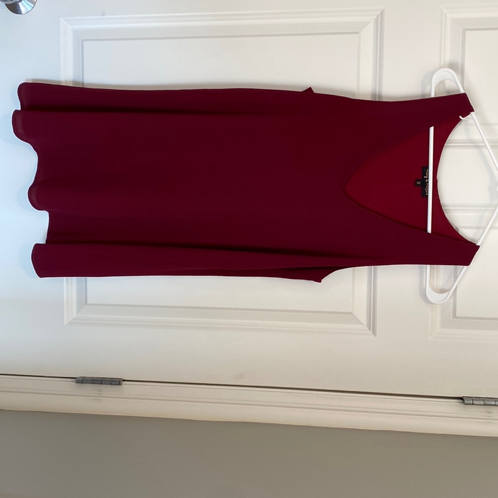 Dark red dress